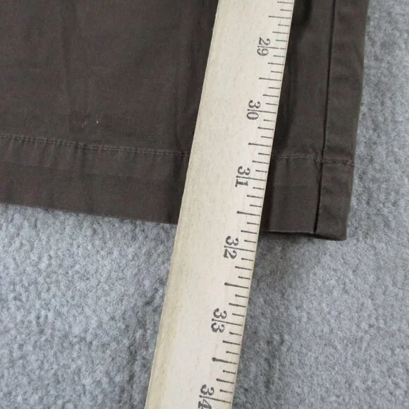 SKIMS Cotton Poplin Pants Womens Medium Brown Washed Dark Sepia Wide Leg NWT NEW - Picture 9 of 13
